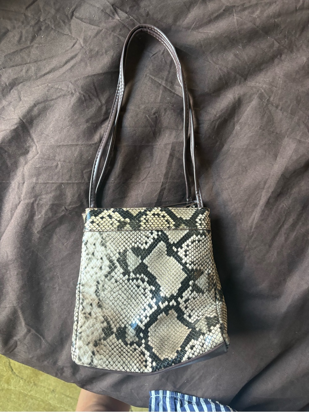 ASOS Snake-Print Mini Faux Leather Shoulder Bag - Picture 2 of 4